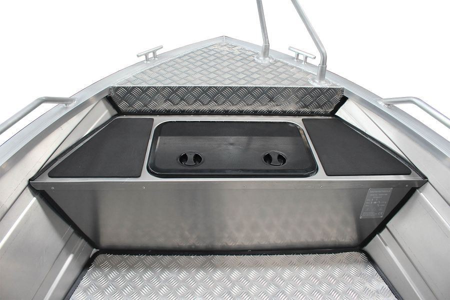 15 ft Aluminum V Hull Center Console Fishing Boat bow Storage(001)