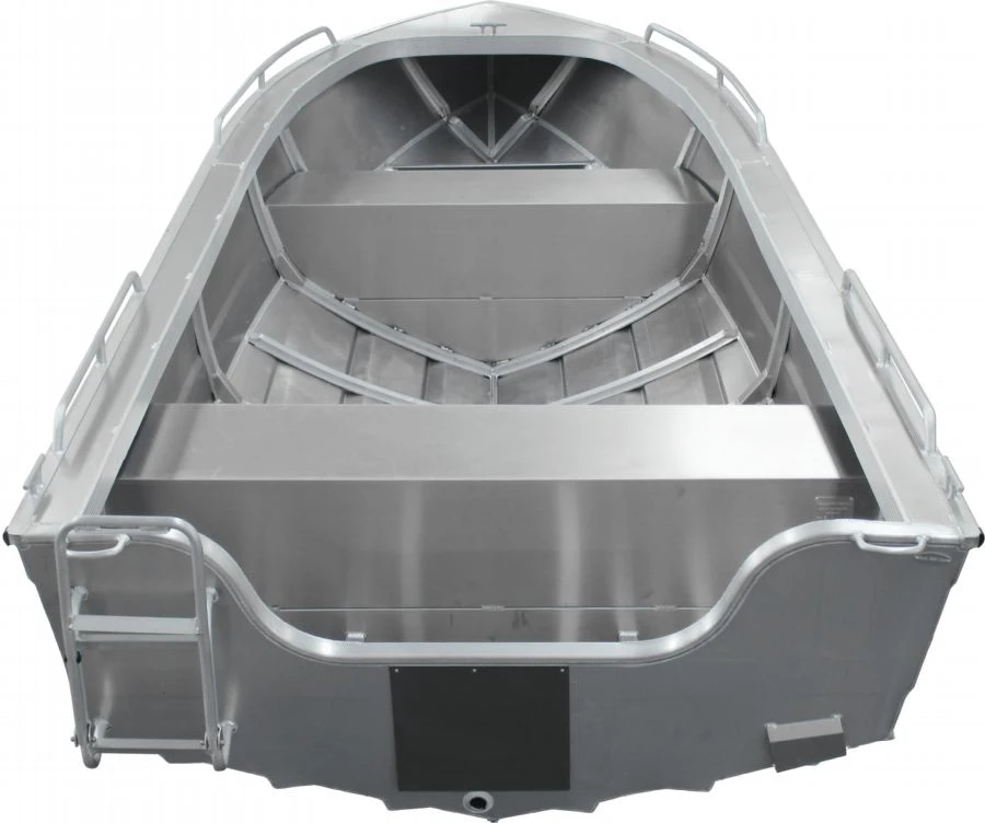 16 ft Aluminum Fishing Boat back view